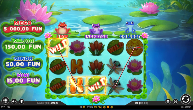 3 Mad Frogs Aplicativa