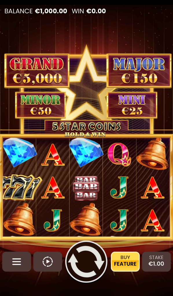 5 Star Coins: Hold & Win Demo